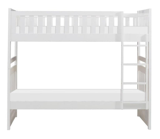 Homelegance Galen Twin/Twin Bunk Bed in White B2053W-1* - Premium Bed from Homelegance (Titan Warehouse) - Just $427.05! Shop now at Furniture Wholesale Plus  We are the best furniture store in Nashville, Hendersonville, Goodlettsville, Madison, Antioch, Mount Juliet, Lebanon, Gallatin, Springfield, Murfreesboro, Franklin, Brentwood