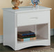 Homelegance Galen 1 Drawer Night Stand in White B2053W-4 - Premium Nightstand from Homelegance (Titan Warehouse) - Just $165.75! Shop now at Furniture Wholesale Plus  We are the best furniture store in Nashville, Hendersonville, Goodlettsville, Madison, Antioch, Mount Juliet, Lebanon, Gallatin, Springfield, Murfreesboro, Franklin, Brentwood