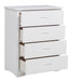 Homelegance Galen 4 Drawer Chest in White B2053W-9 - Premium Chest from Homelegance (Titan Warehouse) - Just $312! Shop now at Furniture Wholesale Plus  We are the best furniture store in Nashville, Hendersonville, Goodlettsville, Madison, Antioch, Mount Juliet, Lebanon, Gallatin, Springfield, Murfreesboro, Franklin, Brentwood