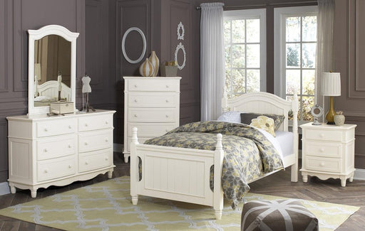 Homelegance Clementine Twin Bed in White B1799T-1* - Premium Bed from Homelegance (Titan Warehouse) - Just $468! Shop now at Furniture Wholesale Plus  We are the best furniture store in Nashville, Hendersonville, Goodlettsville, Madison, Antioch, Mount Juliet, Lebanon, Gallatin, Springfield, Murfreesboro, Franklin, Brentwood