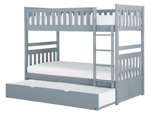 Homelegance Orion Twin/Twin Bunk Bed with Trundle in Gray B2063-1*R - Premium Bed from Homelegance (Titan Warehouse) - Just $689.81! Shop now at Furniture Wholesale Plus  We are the best furniture store in Nashville, Hendersonville, Goodlettsville, Madison, Antioch, Mount Juliet, Lebanon, Gallatin, Springfield, Murfreesboro, Franklin, Brentwood