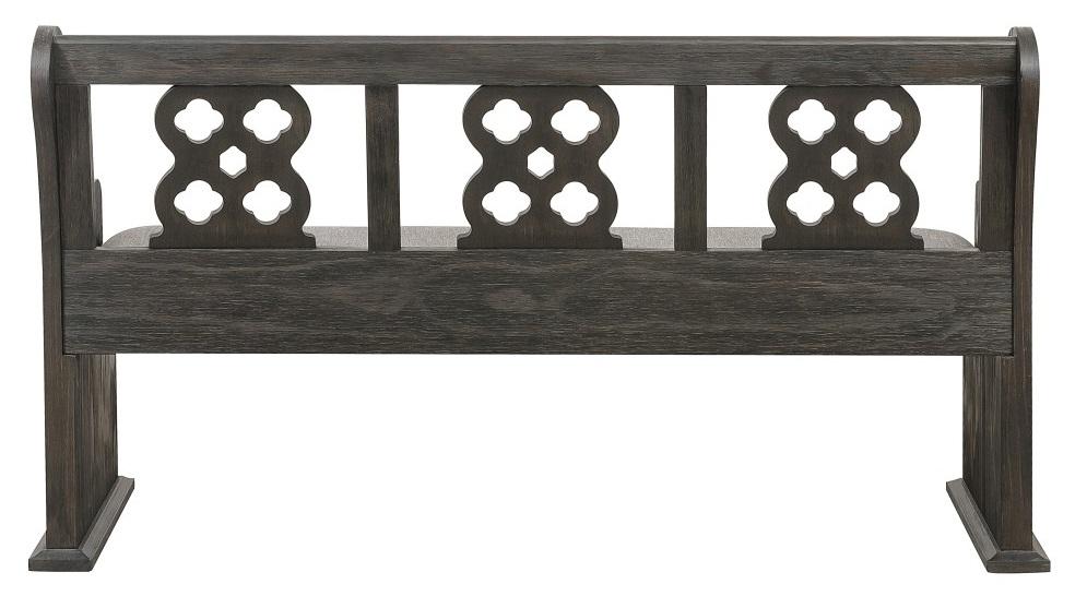 Homelegance Arasina Bench with Curved Arms in Dark Pewter 5559N-14A - Premium Bench from Homelegance (Titan Warehouse) - Just $407.55! Shop now at Furniture Wholesale Plus  We are the best furniture store in Nashville, Hendersonville, Goodlettsville, Madison, Antioch, Mount Juliet, Lebanon, Gallatin, Springfield, Murfreesboro, Franklin, Brentwood