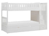 Homelegance Galen Bunk Bed w/ Reversible Step Storage and Twin Trundle in White B2053SBW-1*R - Premium Bed from Homelegance (Titan Warehouse) - Just $1299.19! Shop now at Furniture Wholesale Plus  We are the best furniture store in Nashville, Hendersonville, Goodlettsville, Madison, Antioch, Mount Juliet, Lebanon, Gallatin, Springfield, Murfreesboro, Franklin, Brentwood