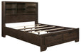 Homelegance Chesky King Bookcase Bed with Footboard Storage in Warm Espresso 1753K-1EK* - Premium Bed from Homelegance (Titan Warehouse) - Just $848.25! Shop now at Furniture Wholesale Plus  We are the best furniture store in Nashville, Hendersonville, Goodlettsville, Madison, Antioch, Mount Juliet, Lebanon, Gallatin, Springfield, Murfreesboro, Franklin, Brentwood