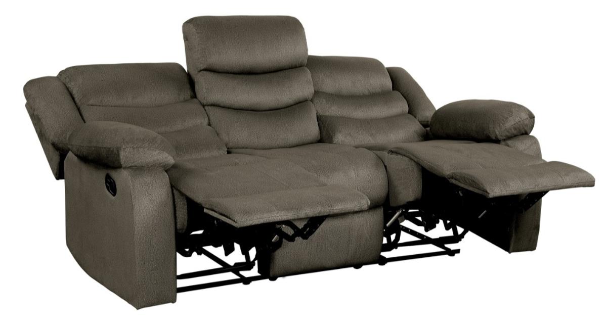 Homelegance Furniture Discus Double Reclining Sofa in Brown 9526BR-3 - Premium Sofa from Homelegance (Titan Warehouse) - Just $778.05! Shop now at Furniture Wholesale Plus  We are the best furniture store in Nashville, Hendersonville, Goodlettsville, Madison, Antioch, Mount Juliet, Lebanon, Gallatin, Springfield, Murfreesboro, Franklin, Brentwood