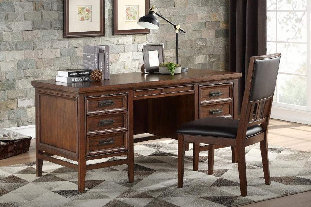 Homelegance Frazier Executive Desk in Brown Cherry 1649-17 - Premium Executive Desk from Homelegance (Titan Warehouse) - Just $916.50! Shop now at Furniture Wholesale Plus  We are the best furniture store in Nashville, Hendersonville, Goodlettsville, Madison, Antioch, Mount Juliet, Lebanon, Gallatin, Springfield, Murfreesboro, Franklin, Brentwood
