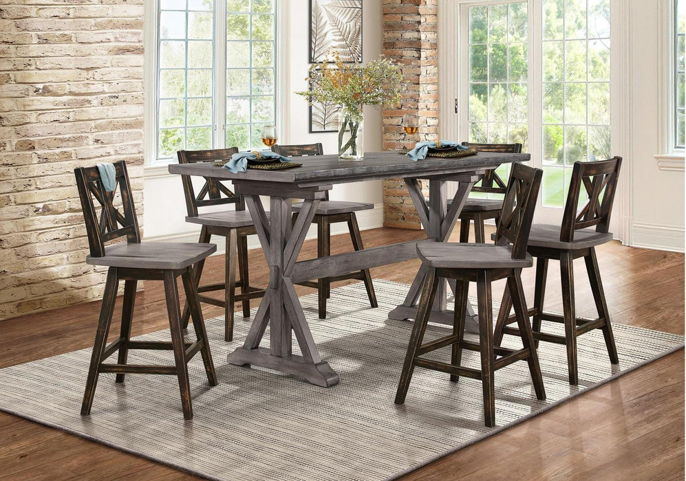 Homelegance Amsonia Counter Height Dining Table in Gray 5602-36 - Premium Dining Table from Homelegance (Titan Warehouse) - Just $485.55! Shop now at Furniture Wholesale Plus  We are the best furniture store in Nashville, Hendersonville, Goodlettsville, Madison, Antioch, Mount Juliet, Lebanon, Gallatin, Springfield, Murfreesboro, Franklin, Brentwood