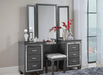 Homelegance Allura Vanity Stool in Gray 1916GY-14 - Premium Stool from Homelegance (Titan Warehouse) - Just $76.05! Shop now at Furniture Wholesale Plus  We are the best furniture store in Nashville, Hendersonville, Goodlettsville, Madison, Antioch, Mount Juliet, Lebanon, Gallatin, Springfield, Murfreesboro, Franklin, Brentwood