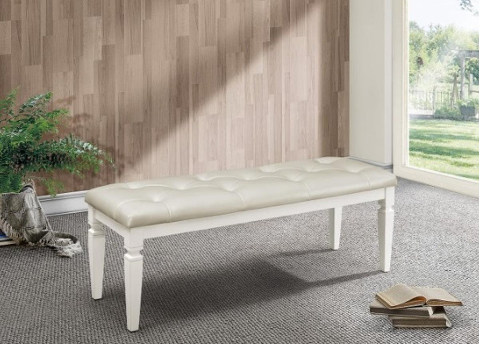 Homelegance Allura Bed Bench in White 1916W-FBH - Premium Bench from Homelegance (Titan Warehouse) - Just $181.35! Shop now at Furniture Wholesale Plus  We are the best furniture store in Nashville, Hendersonville, Goodlettsville, Madison, Antioch, Mount Juliet, Lebanon, Gallatin, Springfield, Murfreesboro, Franklin, Brentwood