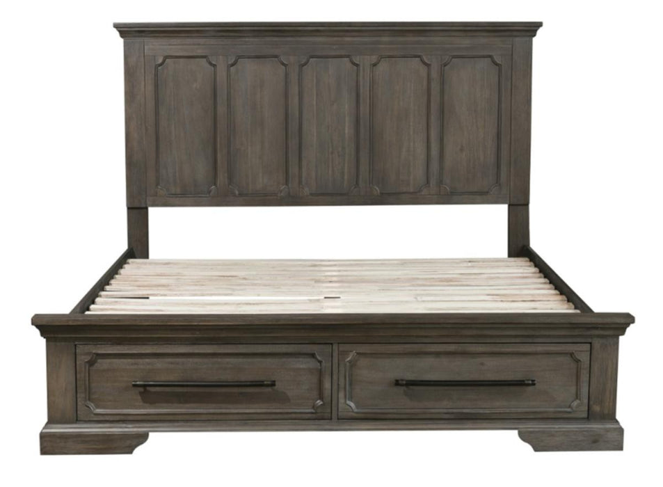 Homelegance Taulon Queen Platform Bed with Footboard Storage in Dark Oak 5438-1* - Premium Bed from Homelegance (Titan Warehouse) - Just $817.05! Shop now at Furniture Wholesale Plus  We are the best furniture store in Nashville, Hendersonville, Goodlettsville, Madison, Antioch, Mount Juliet, Lebanon, Gallatin, Springfield, Murfreesboro, Franklin, Brentwood