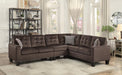 Homelegance Furniture Lantana 2-Piece Reversible Sectional in Chocolate 9957CH*SC - Premium Sectional from Homelegance (Titan Warehouse) - Just $973.05! Shop now at Furniture Wholesale Plus  We are the best furniture store in Nashville, Hendersonville, Goodlettsville, Madison, Antioch, Mount Juliet, Lebanon, Gallatin, Springfield, Murfreesboro, Franklin, Brentwood