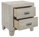 Homelegance Furniture Quinby 2 Drawer Nightstand in Light Brown 1525-4 - Premium Nightstand from Homelegance (Titan Warehouse) - Just $134.55! Shop now at Furniture Wholesale Plus  We are the best furniture store in Nashville, Hendersonville, Goodlettsville, Madison, Antioch, Mount Juliet, Lebanon, Gallatin, Springfield, Murfreesboro, Franklin, Brentwood