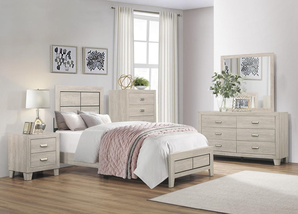 Homelegance Furniture Quinby Twin Panel Bed in Light Brown 1525T-1 - Premium Bed from Homelegance (Titan Warehouse) - Just $146.25! Shop now at Furniture Wholesale Plus  We are the best furniture store in Nashville, Hendersonville, Goodlettsville, Madison, Antioch, Mount Juliet, Lebanon, Gallatin, Springfield, Murfreesboro, Franklin, Brentwood