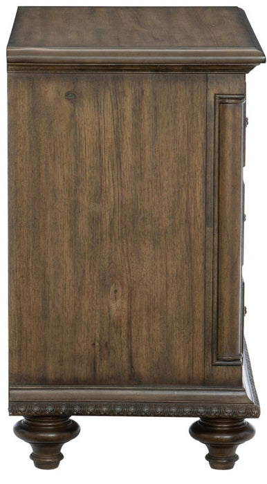 Homelegance Furniture Rachelle 3 Drawer Nightstand in Weathered Pecan 1693-4 - Premium Nightstand from Homelegance (Titan Warehouse) - Just $382.20! Shop now at Furniture Wholesale Plus  We are the best furniture store in Nashville, Hendersonville, Goodlettsville, Madison, Antioch, Mount Juliet, Lebanon, Gallatin, Springfield, Murfreesboro, Franklin, Brentwood
