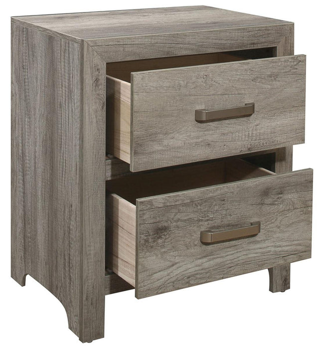 Homelegance Furniture Mandan 2 Drawer Nightstand in Weathered Gray 1910GY-4 - Premium Nightstand from Homelegance (Titan Warehouse) - Just $161.85! Shop now at Furniture Wholesale Plus  We are the best furniture store in Nashville, Hendersonville, Goodlettsville, Madison, Antioch, Mount Juliet, Lebanon, Gallatin, Springfield, Murfreesboro, Franklin, Brentwood