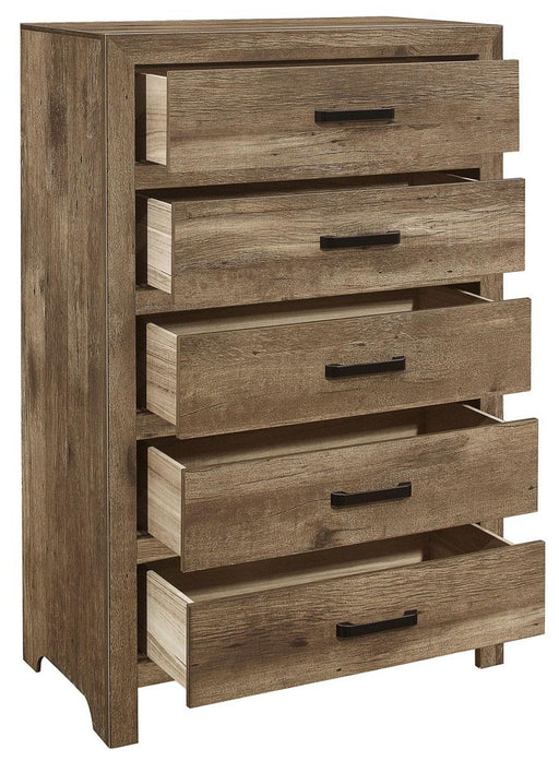 Homelegance Furniture Mandan 5 Drawer Chest in Weathered Pine 1910-9 - Premium Chest from Homelegance (Titan Warehouse) - Just $351! Shop now at Furniture Wholesale Plus  We are the best furniture store in Nashville, Hendersonville, Goodlettsville, Madison, Antioch, Mount Juliet, Lebanon, Gallatin, Springfield, Murfreesboro, Franklin, Brentwood