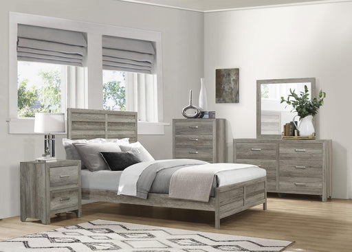 Homelegance Furniture Mandan Queen Panel Bed in Weathered Gray 1910GY-1* - Premium Bed from Homelegance (Titan Warehouse) - Just $302.25! Shop now at Furniture Wholesale Plus  We are the best furniture store in Nashville, Hendersonville, Goodlettsville, Madison, Antioch, Mount Juliet, Lebanon, Gallatin, Springfield, Murfreesboro, Franklin, Brentwood
