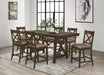 Homelegance Furniture Levittown Counter Height Table in Brown 5757-36 - Premium Dining Table from Homelegance (Titan Warehouse) - Just $438.75! Shop now at Furniture Wholesale Plus  We are the best furniture store in Nashville, Hendersonville, Goodlettsville, Madison, Antioch, Mount Juliet, Lebanon, Gallatin, Springfield, Murfreesboro, Franklin, Brentwood
