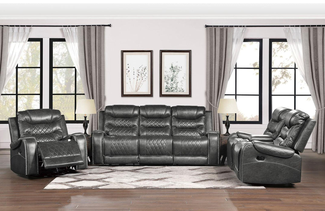 Homelegance Furniture Putnam Power Reclining Chair in Gray 9405GY-1PW - Premium Chair from Homelegance (Titan Warehouse) - Just $700.05! Shop now at Furniture Wholesale Plus  We are the best furniture store in Nashville, Hendersonville, Goodlettsville, Madison, Antioch, Mount Juliet, Lebanon, Gallatin, Springfield, Murfreesboro, Franklin, Brentwood