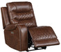 Homelegance Furniture Putnam Power Left Side Reclining Chair with USB Port in Brown 9405BR-LRPW - Premium Chair from Homelegance (Titan Warehouse) - Just $507! Shop now at Furniture Wholesale Plus  We are the best furniture store in Nashville, Hendersonville, Goodlettsville, Madison, Antioch, Mount Juliet, Lebanon, Gallatin, Springfield, Murfreesboro, Franklin, Brentwood