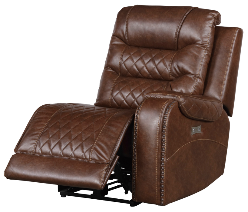 Homelegance Furniture Putnam Power Right Side Reclining Chair with USB Port in Brown 9405BR-RRPW - Premium Chair from Homelegance (Titan Warehouse) - Just $507! Shop now at Furniture Wholesale Plus  We are the best furniture store in Nashville, Hendersonville, Goodlettsville, Madison, Antioch, Mount Juliet, Lebanon, Gallatin, Springfield, Murfreesboro, Franklin, Brentwood