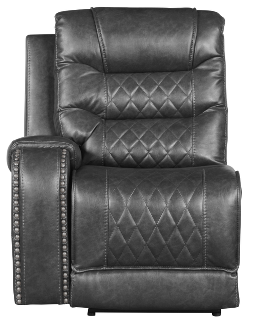 Homelegance Furniture Putnam Power Left Side Reclining Chair with USB Port in Gray 9405GY-LRPW - Premium Chair from Homelegance (Titan Warehouse) - Just $507! Shop now at Furniture Wholesale Plus  We are the best furniture store in Nashville, Hendersonville, Goodlettsville, Madison, Antioch, Mount Juliet, Lebanon, Gallatin, Springfield, Murfreesboro, Franklin, Brentwood