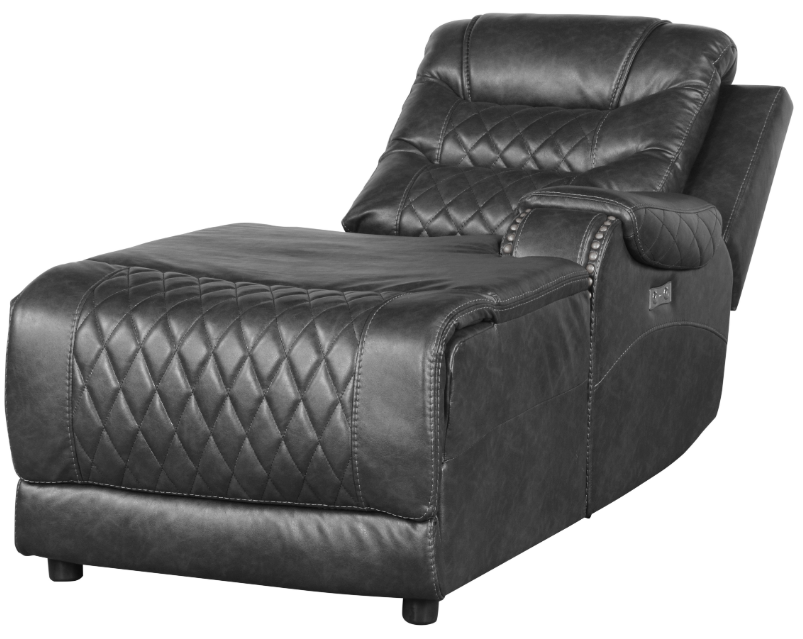 Homelegance Furniture Putnam Power Right Side Reclining Chaise with USB Port in Gray 9405GY-RCPW - Premium Chaise from Homelegance (Titan Warehouse) - Just $731.25! Shop now at Furniture Wholesale Plus  We are the best furniture store in Nashville, Hendersonville, Goodlettsville, Madison, Antioch, Mount Juliet, Lebanon, Gallatin, Springfield, Murfreesboro, Franklin, Brentwood