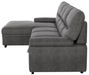 Homelegance Furniture Michigan Sectional with Pull Out Bed and Left Chaise in Dark Gray 9407DG*2LC3R - Premium Sectional from Homelegance (Titan Warehouse) - Just $1322.10! Shop now at Furniture Wholesale Plus  We are the best furniture store in Nashville, Hendersonville, Goodlettsville, Madison, Antioch, Mount Juliet, Lebanon, Gallatin, Springfield, Murfreesboro, Franklin, Brentwood