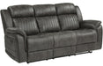 Homelegance Furniture Centeroak Double Reclining Sofa in Gray 9479BRG-3 - Premium Sofa from Homelegance (Titan Warehouse) - Just $953.55! Shop now at Furniture Wholesale Plus  We are the best furniture store in Nashville, Hendersonville, Goodlettsville, Madison, Antioch, Mount Juliet, Lebanon, Gallatin, Springfield, Murfreesboro, Franklin, Brentwood