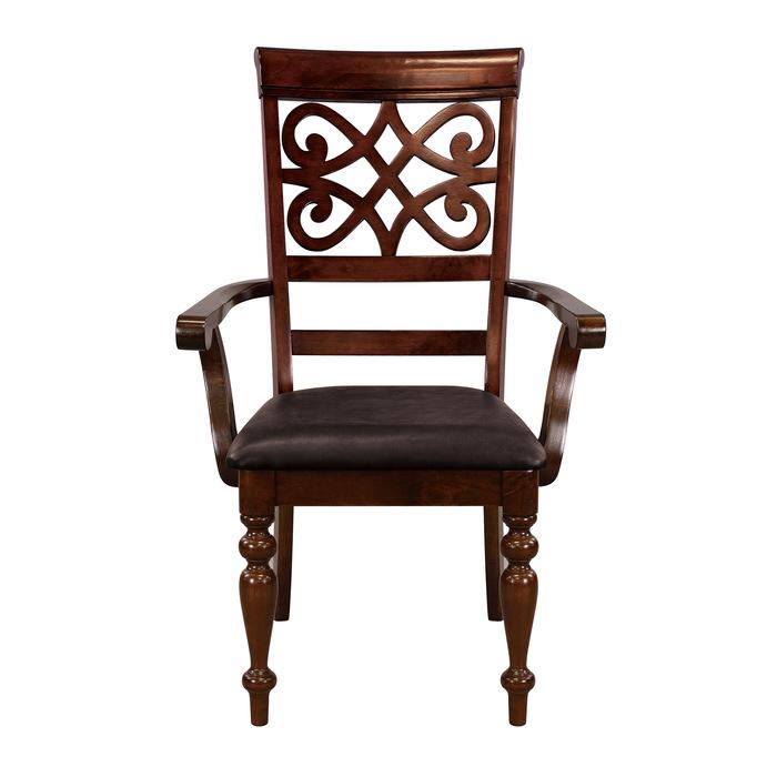 Creswell Arm Chair in Dark Cherry (Set of 2) - Premium Dining Chair from Homelegance (Titan Warehouse) - Just $121.88! Shop now at Furniture Wholesale Plus  We are the best furniture store in Nashville, Hendersonville, Goodlettsville, Madison, Antioch, Mount Juliet, Lebanon, Gallatin, Springfield, Murfreesboro, Franklin, Brentwood