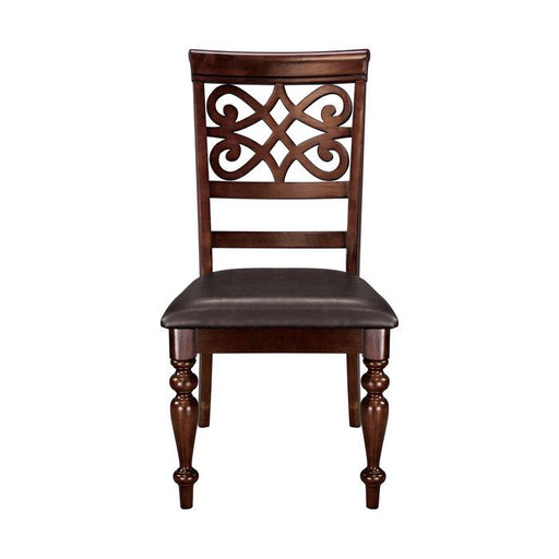 Creswell Side Chair in Dark Cherry (Set of 2) - Premium Dining Chair from Homelegance (Titan Warehouse) - Just $117! Shop now at Furniture Wholesale Plus  We are the best furniture store in Nashville, Hendersonville, Goodlettsville, Madison, Antioch, Mount Juliet, Lebanon, Gallatin, Springfield, Murfreesboro, Franklin, Brentwood