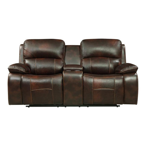 Mahala Double Reclining Loveseat in Brown 8200BRW-2 - Premium Loveseat from Homelegance (Titan Warehouse) - Just $1521! Shop now at Furniture Wholesale Plus  We are the best furniture store in Nashville, Hendersonville, Goodlettsville, Madison, Antioch, Mount Juliet, Lebanon, Gallatin, Springfield, Murfreesboro, Franklin, Brentwood