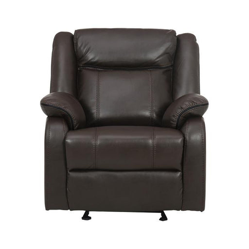 Jude Glider Recliner Chair in Brown 8201BRW-1 - Premium Recliner from Homelegance (Titan Warehouse) - Just $512.85! Shop now at Furniture Wholesale Plus  We are the best furniture store in Nashville, Hendersonville, Goodlettsville, Madison, Antioch, Mount Juliet, Lebanon, Gallatin, Springfield, Murfreesboro, Franklin, Brentwood