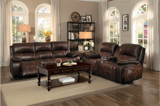 Homelegance Furniture Mahala Double Reclining Sofa in Brown 8200BRW-3 - Premium Sofa from Homelegance (Titan Warehouse) - Just $1606.80! Shop now at Furniture Wholesale Plus  We are the best furniture store in Nashville, Hendersonville, Goodlettsville, Madison, Antioch, Mount Juliet, Lebanon, Gallatin, Springfield, Murfreesboro, Franklin, Brentwood