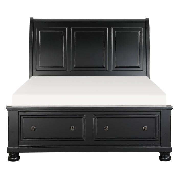 Homelegance Laurelin Queen Sleigh Platform Storage Bed in Black 1714BK-1 - Premium Bed from Homelegance (Titan Warehouse) - Just $750.75! Shop now at Furniture Wholesale Plus  We are the best furniture store in Nashville, Hendersonville, Goodlettsville, Madison, Antioch, Mount Juliet, Lebanon, Gallatin, Springfield, Murfreesboro, Franklin, Brentwood