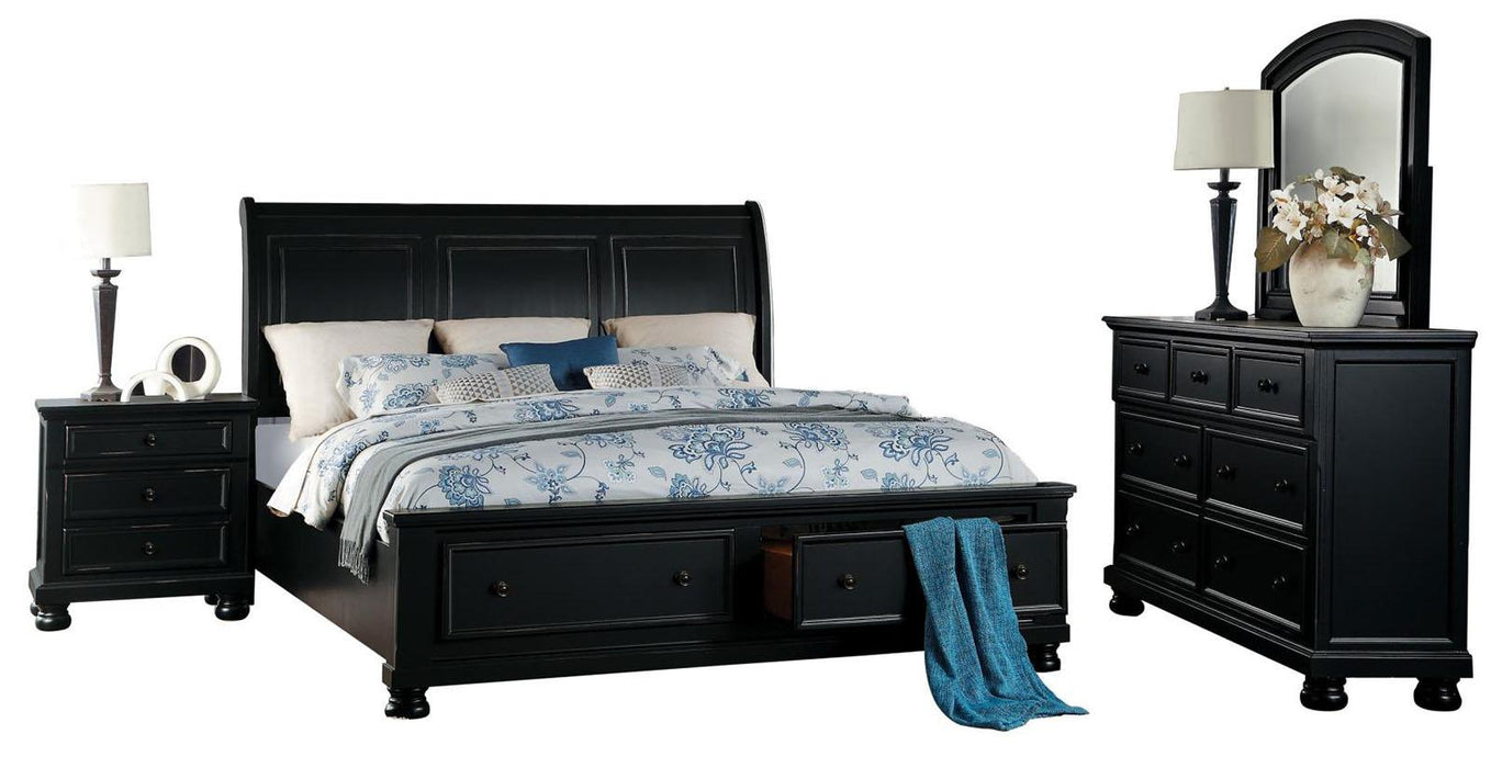 Homelegance Laurelin Queen Sleigh Platform Storage Bed in Black 1714BK-1 - Premium Bed from Homelegance (Titan Warehouse) - Just $750.75! Shop now at Furniture Wholesale Plus  We are the best furniture store in Nashville, Hendersonville, Goodlettsville, Madison, Antioch, Mount Juliet, Lebanon, Gallatin, Springfield, Murfreesboro, Franklin, Brentwood