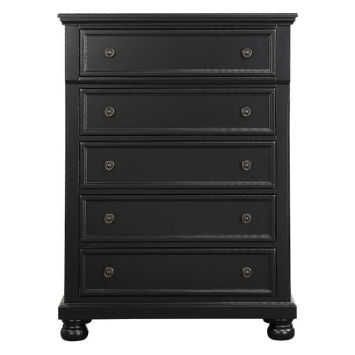 Homelegance Laurelin 5 Drawer Chest in Black 1714BK-9 - Premium Chest from Homelegance (Titan Warehouse) - Just $592.80! Shop now at Furniture Wholesale Plus  We are the best furniture store in Nashville, Hendersonville, Goodlettsville, Madison, Antioch, Mount Juliet, Lebanon, Gallatin, Springfield, Murfreesboro, Franklin, Brentwood