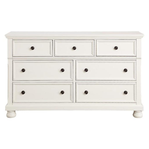 Homelegance Laurelin 7 Drawer Dresser in White 1714W-5 - Premium Dresser from Homelegance (Titan Warehouse) - Just $674.70! Shop now at Furniture Wholesale Plus  We are the best furniture store in Nashville, Hendersonville, Goodlettsville, Madison, Antioch, Mount Juliet, Lebanon, Gallatin, Springfield, Murfreesboro, Franklin, Brentwood