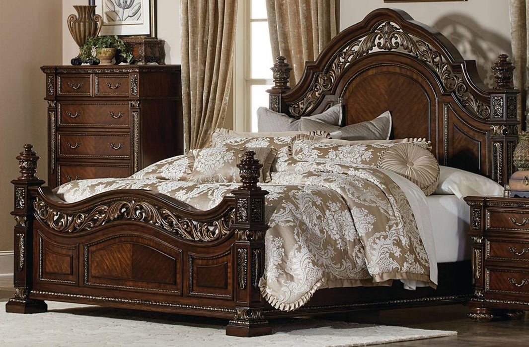 Homelegance Catalonia Queen Poster Bed in Cherry 1824-1 - Premium Bed from Homelegance (Titan Warehouse) - Just $1343.55! Shop now at Furniture Wholesale Plus  We are the best furniture store in Nashville, Hendersonville, Goodlettsville, Madison, Antioch, Mount Juliet, Lebanon, Gallatin, Springfield, Murfreesboro, Franklin, Brentwood