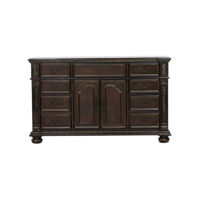 Homelegance Catalonia 9 Drawer Dresser in Cherry 1824-5 - Premium Dresser from Homelegance (Titan Warehouse) - Just $994.50! Shop now at Furniture Wholesale Plus  We are the best furniture store in Nashville, Hendersonville, Goodlettsville, Madison, Antioch, Mount Juliet, Lebanon, Gallatin, Springfield, Murfreesboro, Franklin, Brentwood