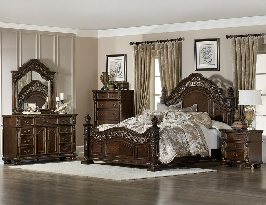 Homelegance Catalonia 3 Drawer Nightstand in Cherry 1824-4 - Premium Nightstand from Homelegance (Titan Warehouse) - Just $409.50! Shop now at Furniture Wholesale Plus  We are the best furniture store in Nashville, Hendersonville, Goodlettsville, Madison, Antioch, Mount Juliet, Lebanon, Gallatin, Springfield, Murfreesboro, Franklin, Brentwood