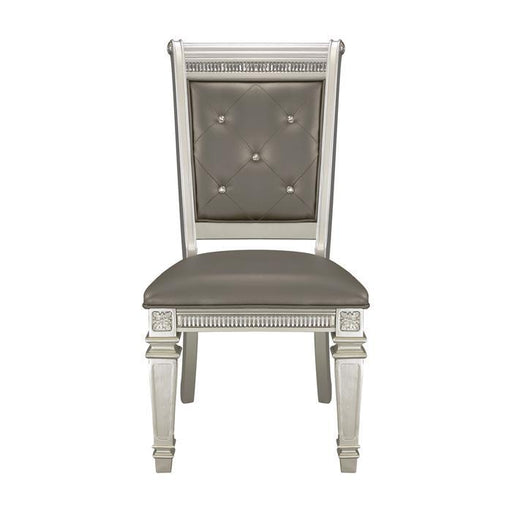 Homelegance Bevelle Side Chair in Silver (Set of 2) 1958S - Premium Side Chair from Homelegance (Titan Warehouse) - Just $179.40! Shop now at Furniture Wholesale Plus  We are the best furniture store in Nashville, Hendersonville, Goodlettsville, Madison, Antioch, Mount Juliet, Lebanon, Gallatin, Springfield, Murfreesboro, Franklin, Brentwood