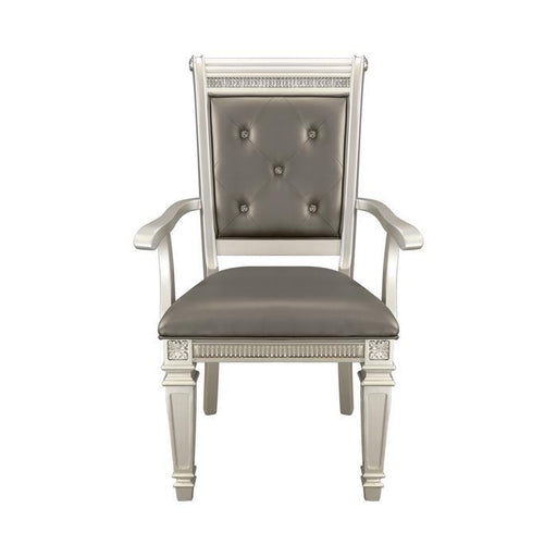 Homelegance Bevelle Arm Chair in Silver (Set of 2) 1958A - Premium Arm Chair from Homelegance (Titan Warehouse) - Just $195! Shop now at Furniture Wholesale Plus  We are the best furniture store in Nashville, Hendersonville, Goodlettsville, Madison, Antioch, Mount Juliet, Lebanon, Gallatin, Springfield, Murfreesboro, Franklin, Brentwood