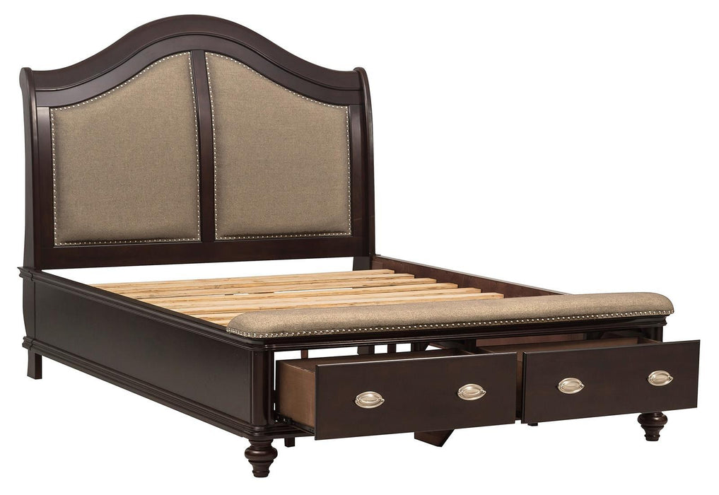 Homelegance Marston Queen Sleigh Storage Bed in Dark Cherry 2615DC-1 - Premium Bed from Homelegance (Titan Warehouse) - Just $1109.55! Shop now at Furniture Wholesale Plus  We are the best furniture store in Nashville, Hendersonville, Goodlettsville, Madison, Antioch, Mount Juliet, Lebanon, Gallatin, Springfield, Murfreesboro, Franklin, Brentwood