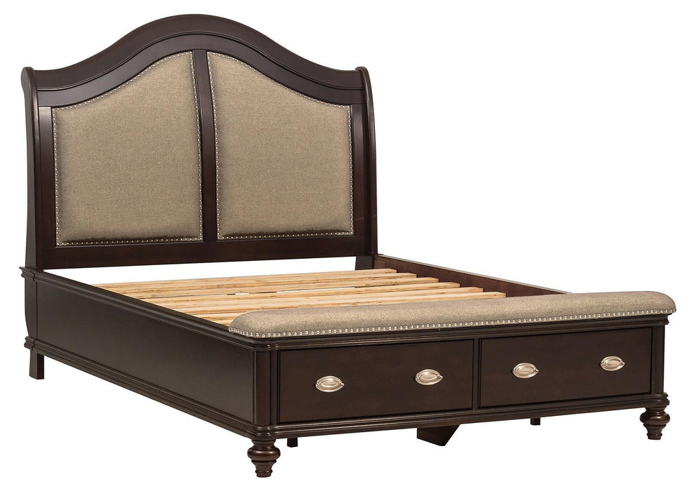 Homelegance Marston Queen Sleigh Storage Bed in Dark Cherry 2615DC-1 - Premium Bed from Homelegance (Titan Warehouse) - Just $1109.55! Shop now at Furniture Wholesale Plus  We are the best furniture store in Nashville, Hendersonville, Goodlettsville, Madison, Antioch, Mount Juliet, Lebanon, Gallatin, Springfield, Murfreesboro, Franklin, Brentwood