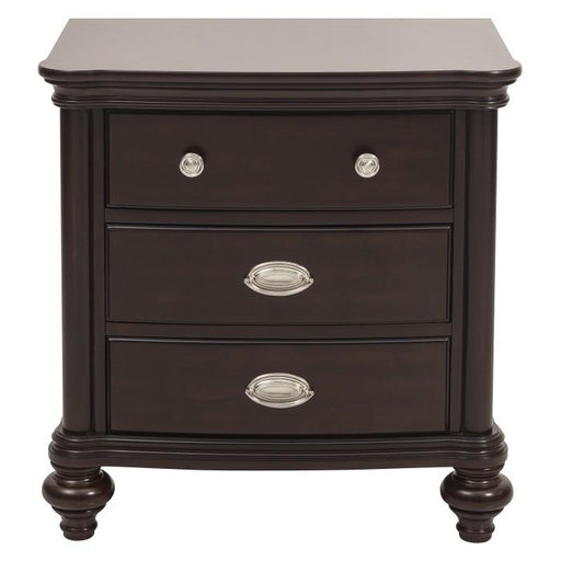 Homelegance Marston 3 Drawer Nightstand in Dark Cherry 2615DC-4 - Premium Nightstand from Homelegance (Titan Warehouse) - Just $356.85! Shop now at Furniture Wholesale Plus  We are the best furniture store in Nashville, Hendersonville, Goodlettsville, Madison, Antioch, Mount Juliet, Lebanon, Gallatin, Springfield, Murfreesboro, Franklin, Brentwood