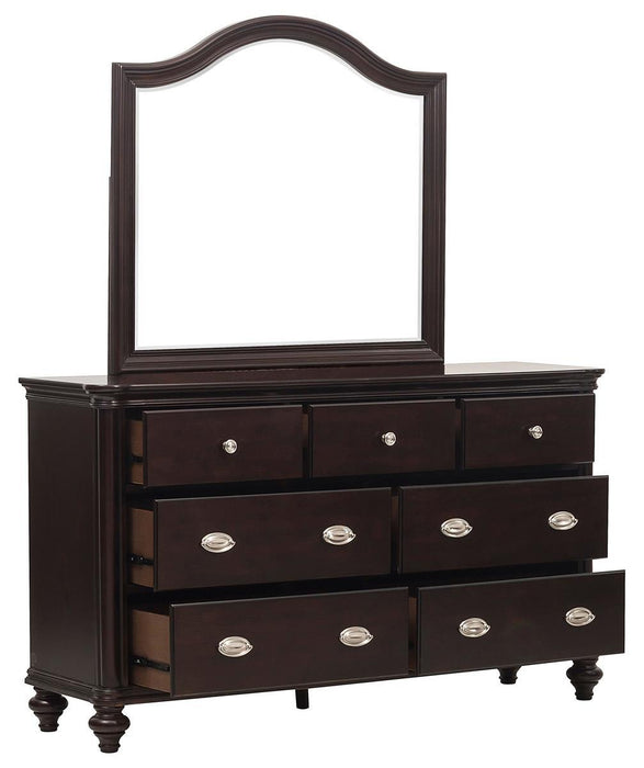 Homelegance Marston 7 Drawer Dresser in Dark Cherry 2615DC-5 - Premium Dresser from Homelegance (Titan Warehouse) - Just $817.05! Shop now at Furniture Wholesale Plus  We are the best furniture store in Nashville, Hendersonville, Goodlettsville, Madison, Antioch, Mount Juliet, Lebanon, Gallatin, Springfield, Murfreesboro, Franklin, Brentwood