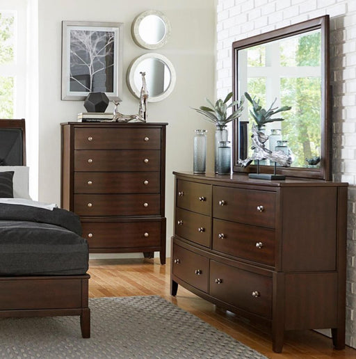 Homelegance Cotterill 6 Drawer Dresser in Cherry 1730-5 - Premium Dresser from Homelegance (Titan Warehouse) - Just $602.55! Shop now at Furniture Wholesale Plus  We are the best furniture store in Nashville, Hendersonville, Goodlettsville, Madison, Antioch, Mount Juliet, Lebanon, Gallatin, Springfield, Murfreesboro, Franklin, Brentwood