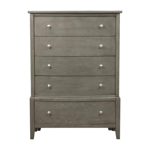 Homelegance Cotterill 5 Drawer Chest in Gray 1730GY-9 - Premium Chest from Homelegance (Titan Warehouse) - Just $526.50! Shop now at Furniture Wholesale Plus  We are the best furniture store in Nashville, Hendersonville, Goodlettsville, Madison, Antioch, Mount Juliet, Lebanon, Gallatin, Springfield, Murfreesboro, Franklin, Brentwood