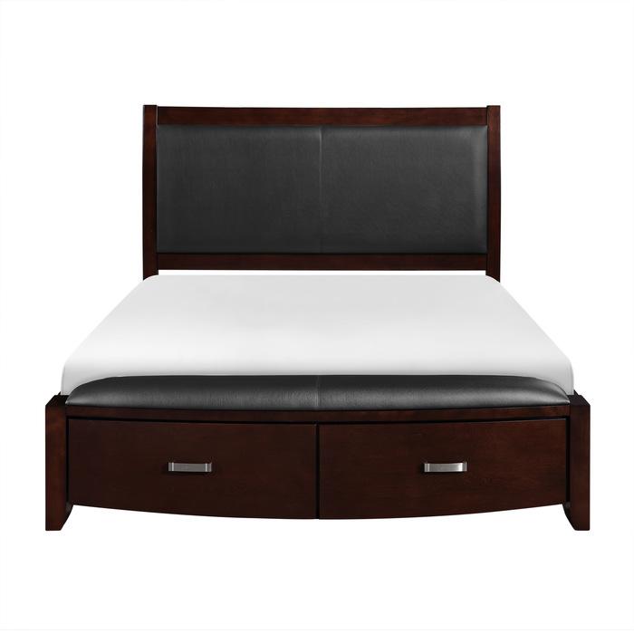 Homelegance Lyric Queen Sleigh Storage Bed in Dark Espresso 1737NC-1 - Premium Bed from Homelegance (Titan Warehouse) - Just $900.90! Shop now at Furniture Wholesale Plus  We are the best furniture store in Nashville, Hendersonville, Goodlettsville, Madison, Antioch, Mount Juliet, Lebanon, Gallatin, Springfield, Murfreesboro, Franklin, Brentwood